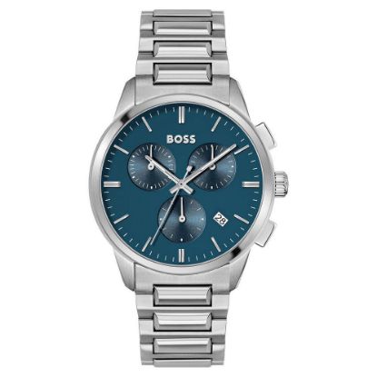 Bild von Chronograph "Dapper", 43 mm, edelstahl/türkis