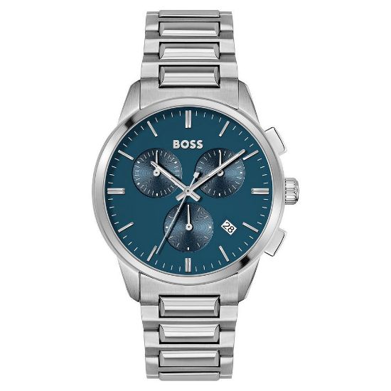 Bild von Chronograph "Dapper", 43 mm, edelstahl/türkis