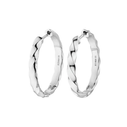 Bild von Creolen "SOLID FLAIR", 925 Sterlingsilber, silber