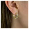 Bild von Creolen "VIVID CHAINS", 925 Sterlingsilber, gold