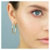 Bild von Creolen "FRENCH CHIC", 925 Sterlingsilber, gold