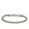 Bild von Armband "MIAMI-LEVI", Edelstahl-Nylon, silber