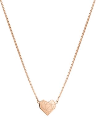 Bild von Kette mit Herz-Anhänger "LJ-0333-N-40", rosegold