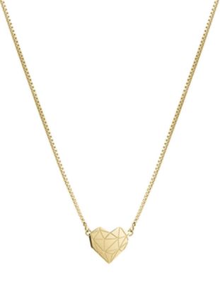 Bild von Kette mit Herz-Anhänger "LJ-0332-N-40", gold