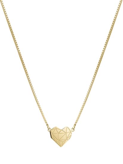 Bild von Kette mit Herz-Anhänger "LJ-0332-N-40", gold