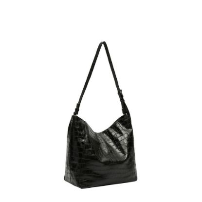 Bild von Schultertasche "Chudy Kroko Hobo", M, schwarz