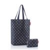 Bild von Einkaufstasche-Set "Cityshopper", 2-tlg., metallic dots blue
