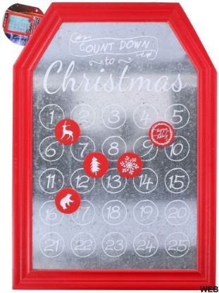 Bild von Magnettafel "Count Down", 31x45cm