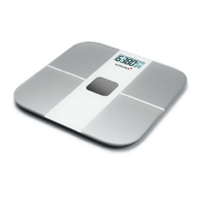 Bild von Solarbetriebene digitale Personenwaage "Alina", silber/weiß