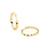 Bild von Creolen "SOLID FLAIR", 925 Sterlingsilber, gold