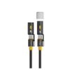Bild von USB-C Kabelset "3in1 Explorer" 240W, 1,5m, schwarz