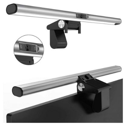 Bild von Monitorlampe mit FullHD Webcam "2in1 LightBar Pro", silber