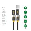 Bild von USB-C Kabelset "3in1 Explorer" 240W, 1,5m, schwarz