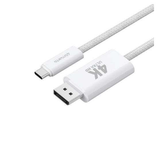 Bild von USB-C auf "Display Port Kabel", 2m, weiß