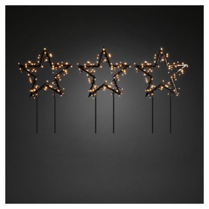 Bild von Metallstern-Set 3-tlg., "240 LED"