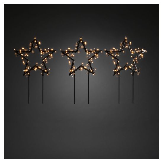 Bild von Metallstern-Set 3-tlg., "240 LED"