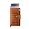 Bild von Miniwallet "Emboss Lines", cognac