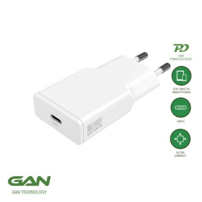 Bild von Netzladegerät 20 Watt "USB-C Slim GaN 1C", weiß