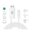 Bild von USB Typ-C auf HDMI Kabel, 2m, Weiß
