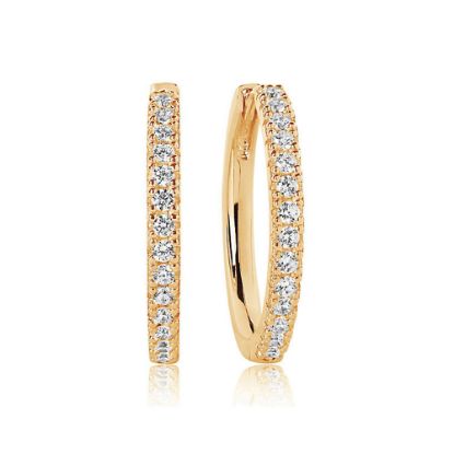 Bild von Ohrringe "ellera grande", gold