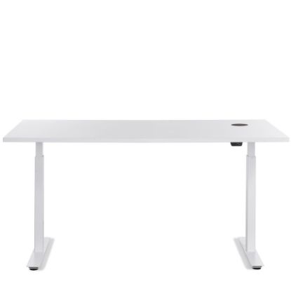 Bild von Höhenverstellbarer Schreibtisch inkl. "Belkin Charger", 160 x 80 cm, Weiss