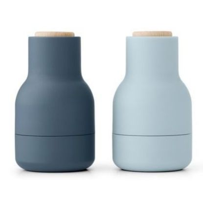 Bild von Salz- und Pfeffermuehle Bottle Grinder Blau, klein 2er Set