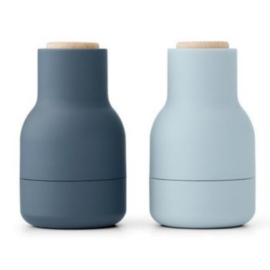 Bild von Salz- und Pfeffermuehle Bottle Grinder Blau, klein 2er Set