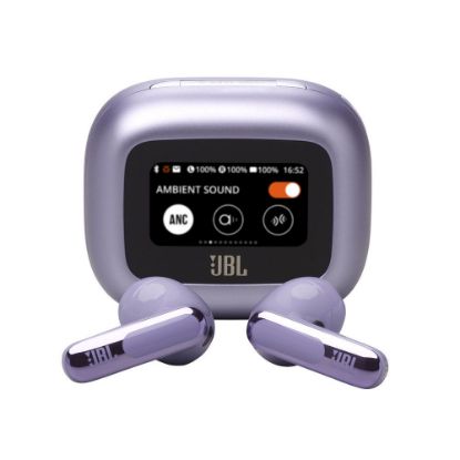 Bild von Noise Canceling Earbuds "LIVE Flex 3", Wireless Charging, Smart Case, Lila