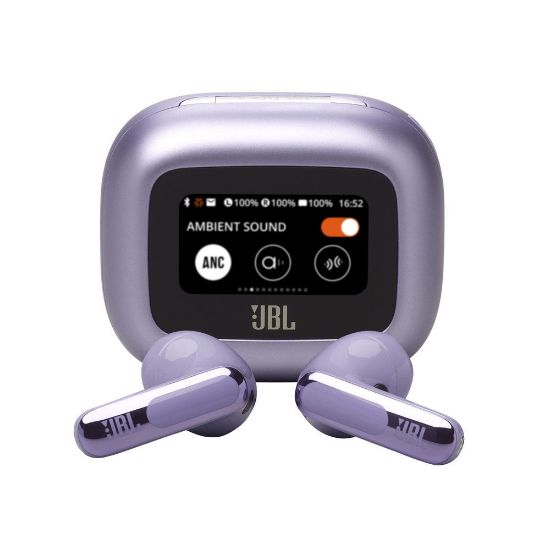 Bild von Noise Canceling Earbuds "LIVE Flex 3", Wireless Charging, Smart Case, Lila