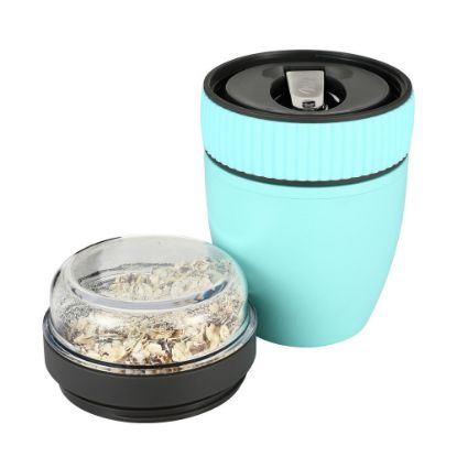 Bild von Müslibecher-Set to go (3-tlg.), 400 ml, türkis
