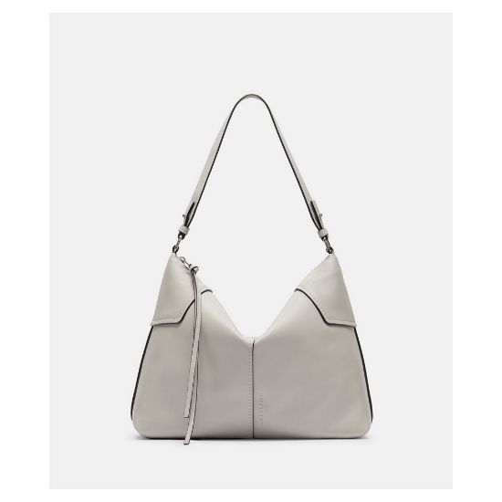 Bild von Schultertasche "Mila Hobo M", hellgrau