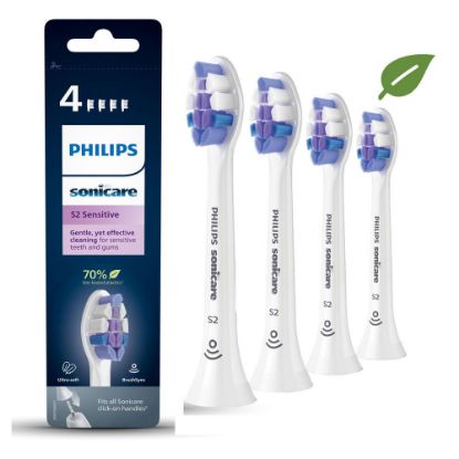 Bild von Zahnbürstenkopf "Ultra Soft S2 Sensitive HX6054/10", 4 Stk, weiß