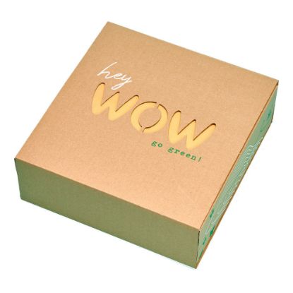 Bild von Geschenkbox zum Geburtstag-die perfekte Überraschung "Hey WOW go green"