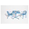Bild von Tisch "Fred`s Square Bistreau" + 2 x Stuhl "Fred's Armchair", wave blue