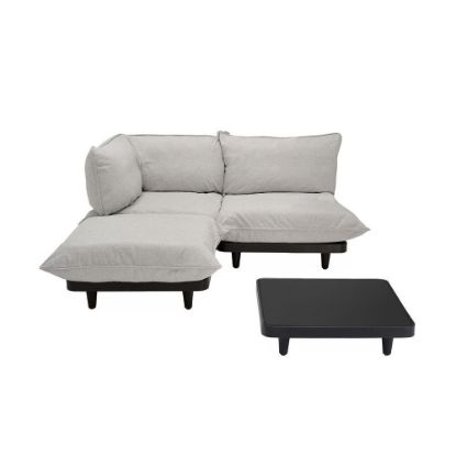 Bild von Lounge-Set "Paletti" medium, Mist + Tisch "Paletti", anthracite