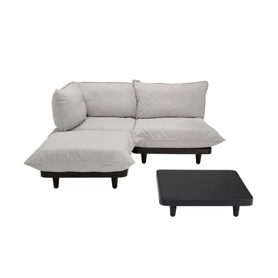 Bild von Lounge-Set "Paletti" medium, Mist + Tisch "Paletti", anthracite