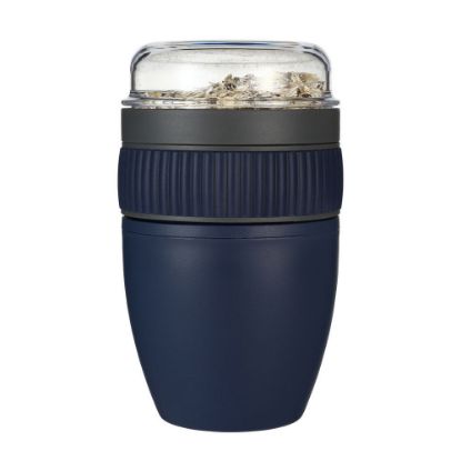 Bild von Müslibecher-Set to go (3-tlg.), 400 ml, blau