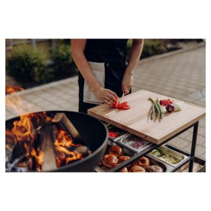 Bild von Outdoor-Küche "Fire Kitchen" mit "BowL 57" Plancha-Grillset