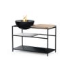 Bild von Outdoor-Küche "Fire Kitchen" mit "BowL 57" Plancha-Grillset