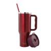 Bild von Edelstahl-Thermobecher mit Trinkhalm, 1200 ml, berry