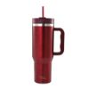Bild von Edelstahl-Thermobecher mit Trinkhalm, 1200 ml, berry