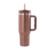 Bild von Edelstahl-Thermobecher mit Trinkhalm, 1200 ml, roségold