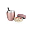 Bild von Edelstahl-Müslibecher-Set to go, 3-tlg., 400 ml, rosegold