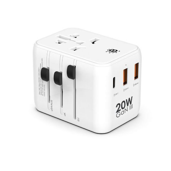 Bild von Netzladegerät "Travel Powerboom" 20 Watt, GaN White