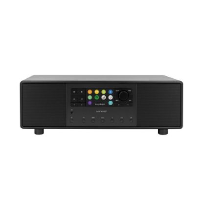 Bild von "PRIMUS" 2-Wege All-In-One Musiksystem mit Internetradio, integriertem Subwoofer, DAB+ und BT, Schwarz matt