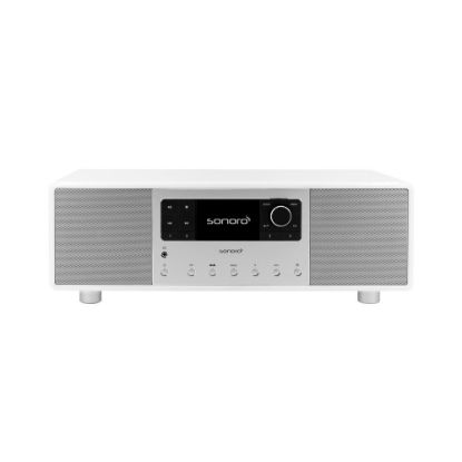 Bild von "PRIMUS" 2-Wege All-In-One Musiksystem mit Internetradio, integriertem Subwoofer, DAB+ und BT, Weiß hochglänzend