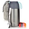 Bild von Isolier-Speisebehälter-Set, 9-tlg., grau, 800 ml