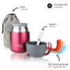 Bild von Isolier-Speisebehälter-Set, 9-tlg., berry, 450ml