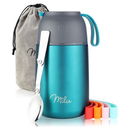 Bild von Isolier-Speisebehälter-Set, 9-tlg., aquablau, 650ml