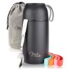 Bild von Isolier-Speisebehälter-Set, 9-tlg., schwarz, 800ml